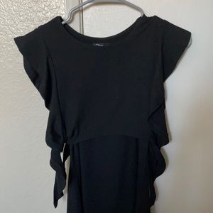 little black dress that ties on the sides